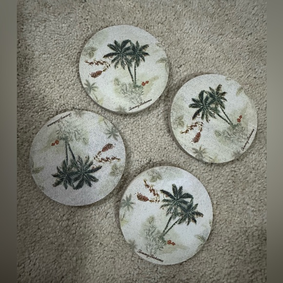 Tommy Bahama Holiday Sandstone Coasters - Picture 3 of 4